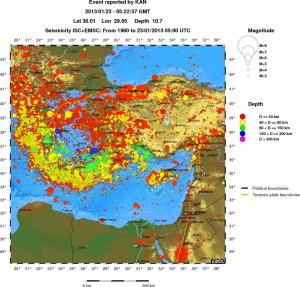 wide historical seismicity