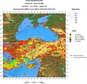wide historical seismicity