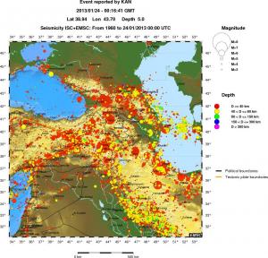 wide historical seismicity