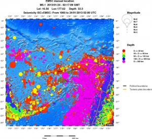 wide historical seismicity