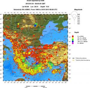 wide historical seismicity