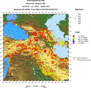 wide historical seismicity