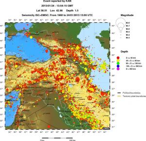 wide historical seismicity