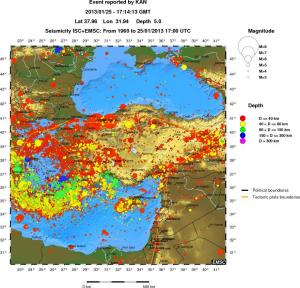 wide historical seismicity