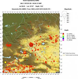 wide historical seismicity