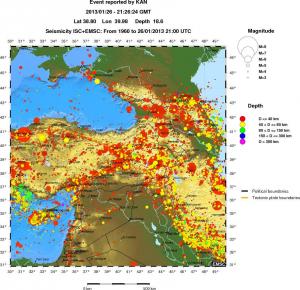 wide historical seismicity