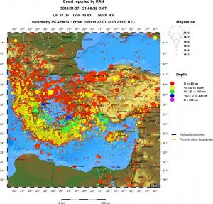 wide historical seismicity