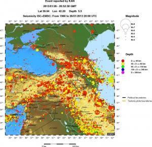 wide historical seismicity