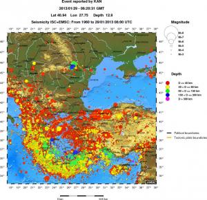 wide historical seismicity