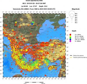 wide historical seismicity