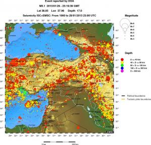 wide historical seismicity
