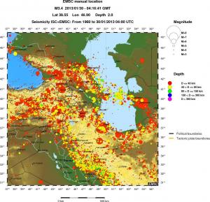 wide historical seismicity