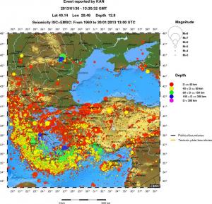 wide historical seismicity