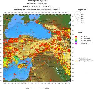 wide historical seismicity