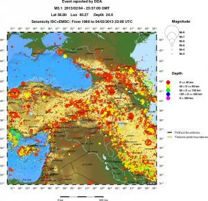 wide historical seismicity