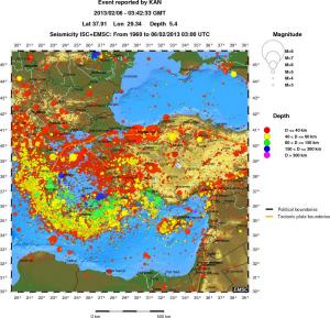 wide historical seismicity