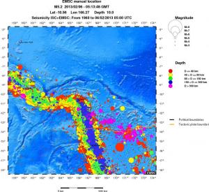wide historical seismicity