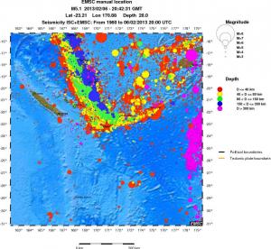 wide historical seismicity