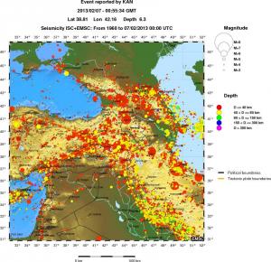 wide historical seismicity
