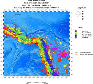 wide historical seismicity