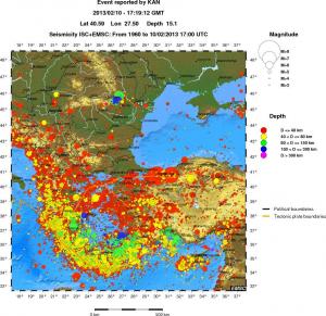wide historical seismicity