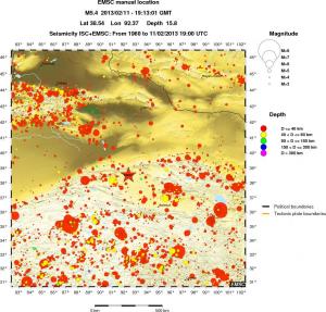 wide historical seismicity