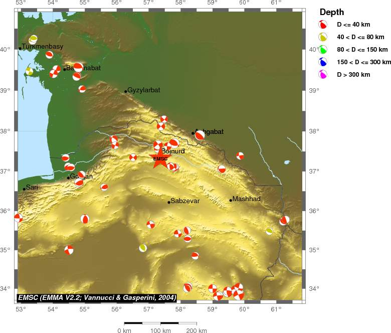 Regional moment Tensor