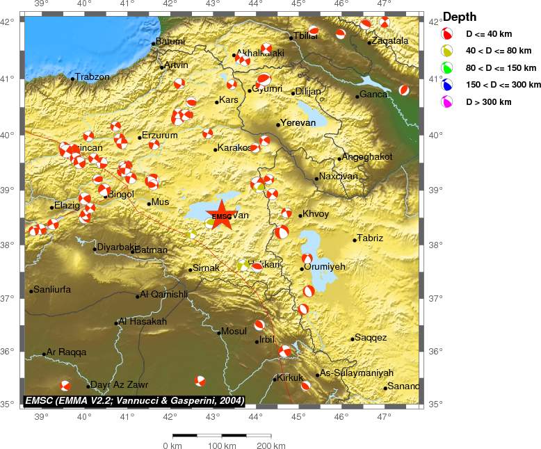 Regional moment Tensor