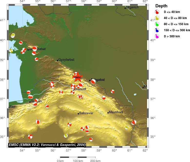Regional moment Tensor