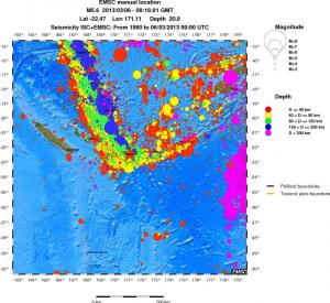 wide historical seismicity