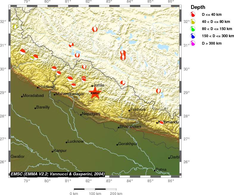 Regional moment Tensor