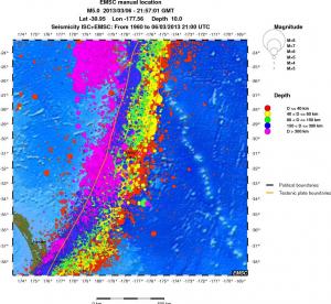 wide historical seismicity