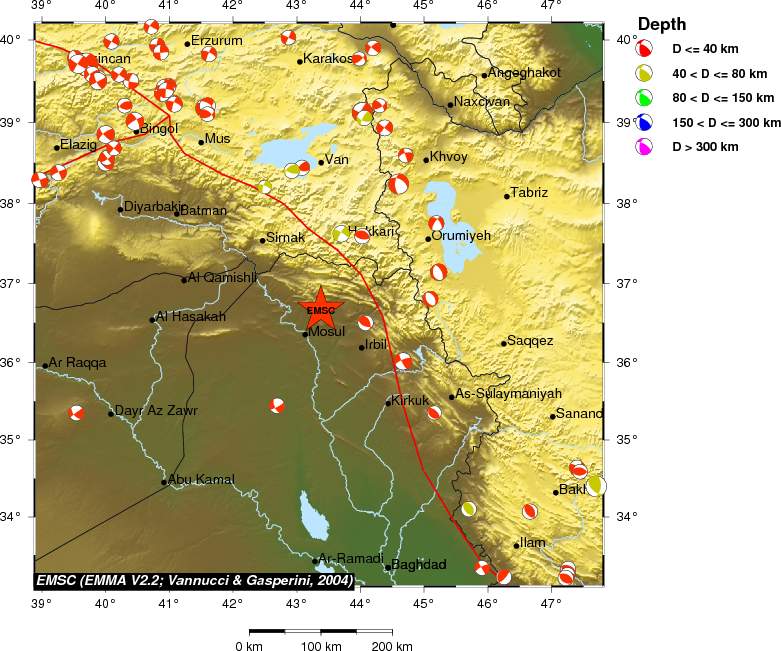 Regional moment Tensor