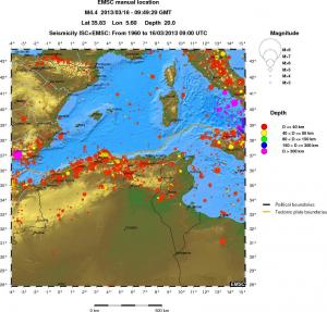 wide historical seismicity