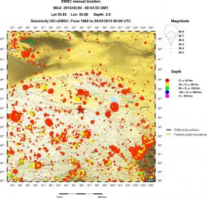 wide historical seismicity