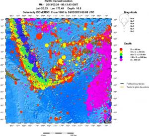 wide historical seismicity