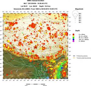 wide historical seismicity