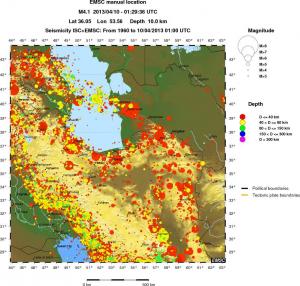 wide historical seismicity