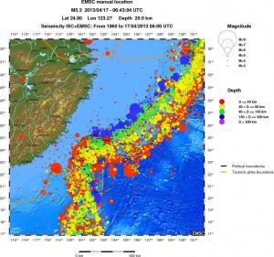 wide historical seismicity