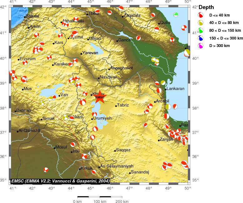 Regional moment Tensor