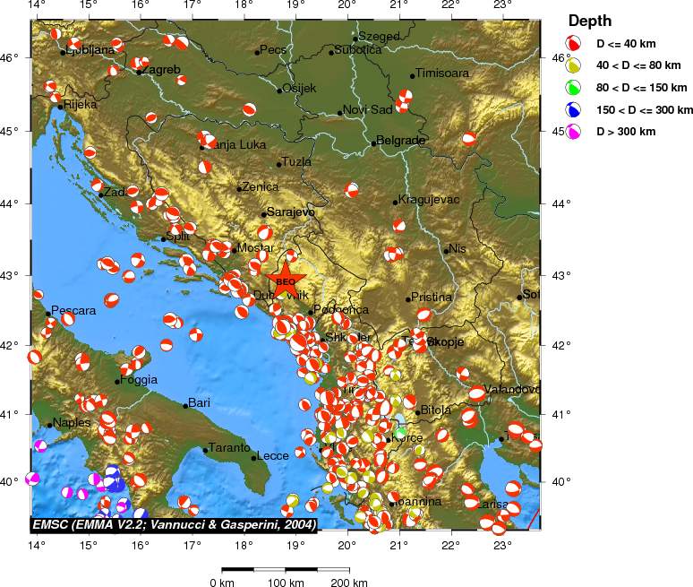 Regional moment Tensor