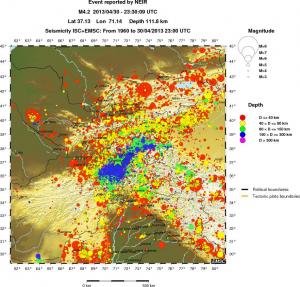 wide historical seismicity