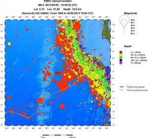 wide historical seismicity