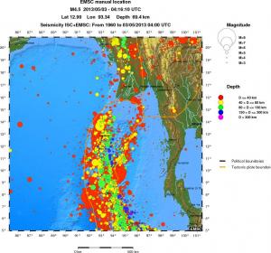 wide historical seismicity
