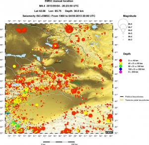 wide historical seismicity