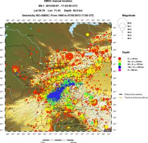 wide historical seismicity