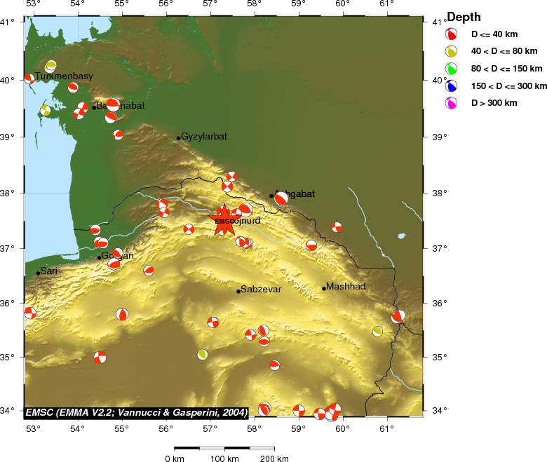Regional moment Tensor