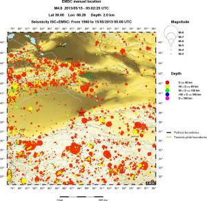 wide historical seismicity