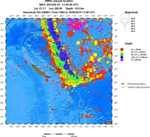 wide historical seismicity