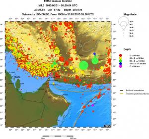 wide historical seismicity